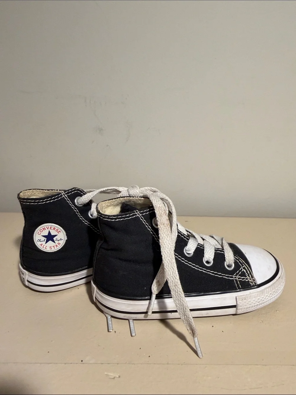 Converse Kids' Black High-Top Canvas Sneakers